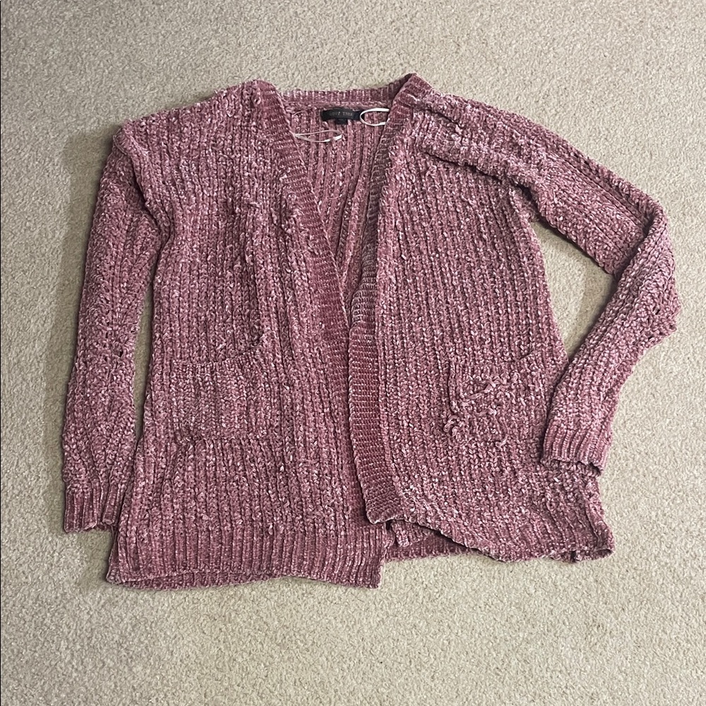 Love Tree Mauve Knit Cardigan